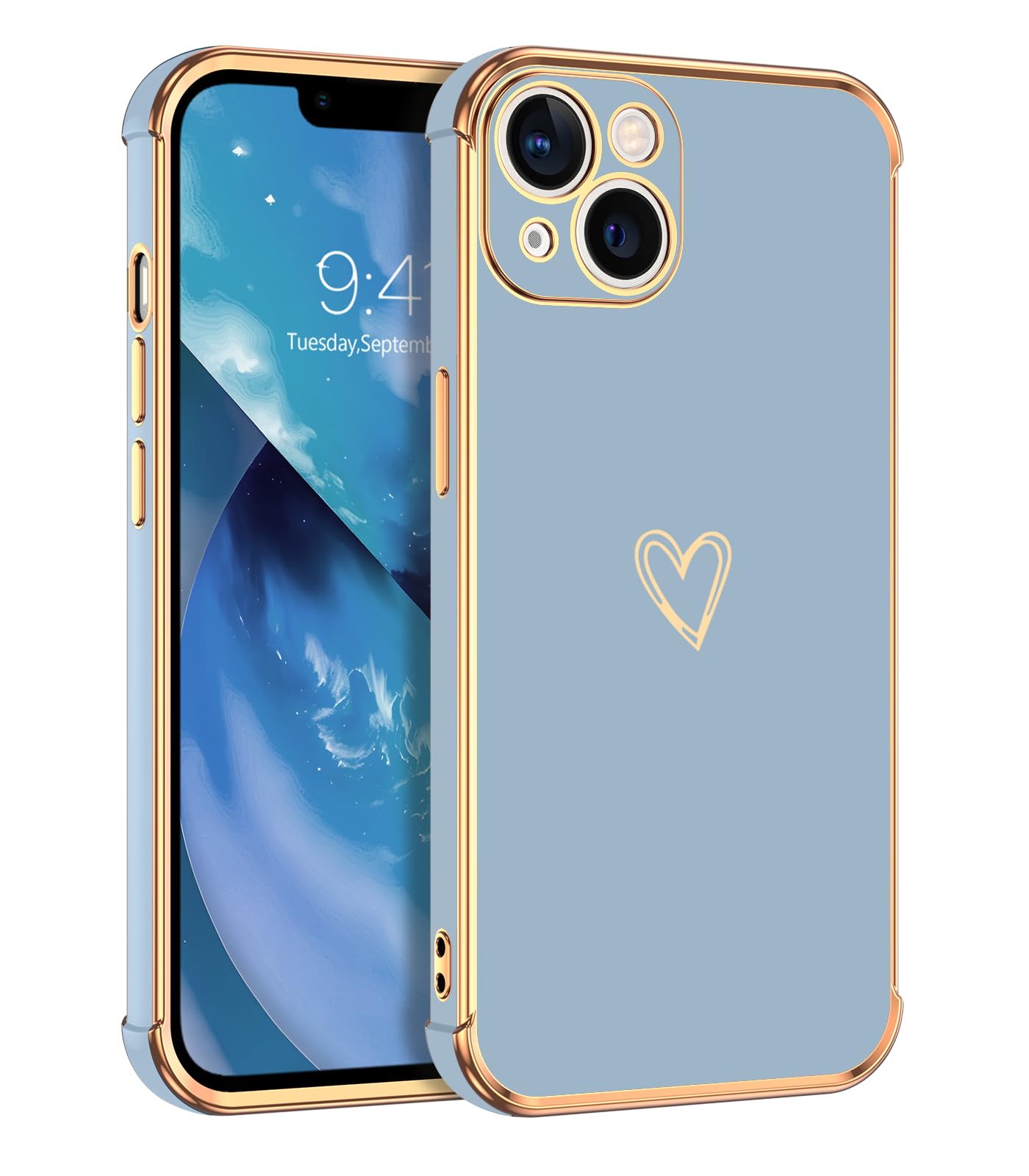 ❤️美品❤️ iPhone 13 Pro ゴールド Amazon.com: DOMAVER for iPhone 13 Case Luxury Cute Gold